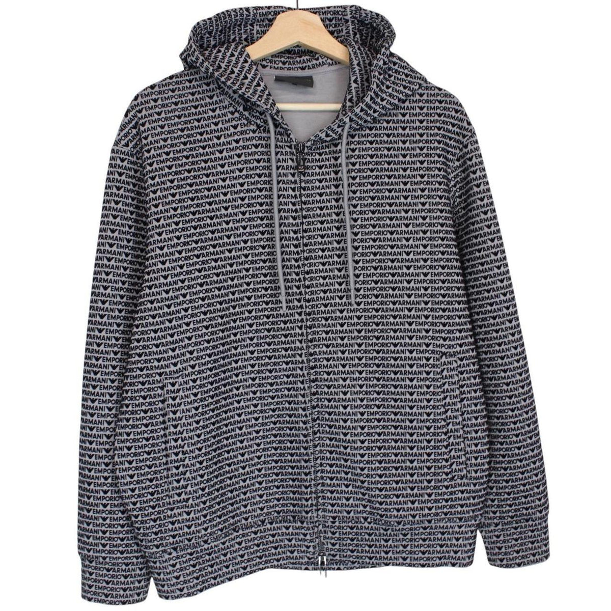 Emporio Armani Logo Print Hoodie Small