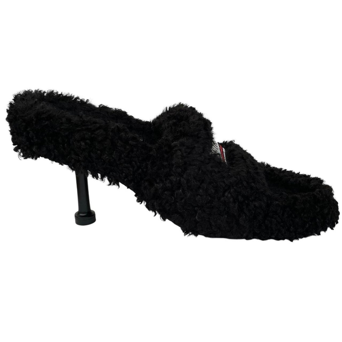Balenciaga Furry High Heels Slides UK 5