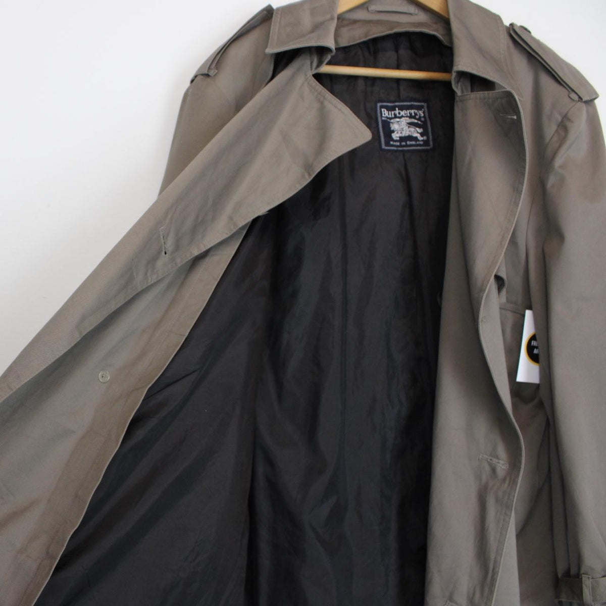 Vintage 90s Burberry Trench Coat XL