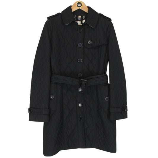 Burberry London Quilted Belted Trench Coat Small