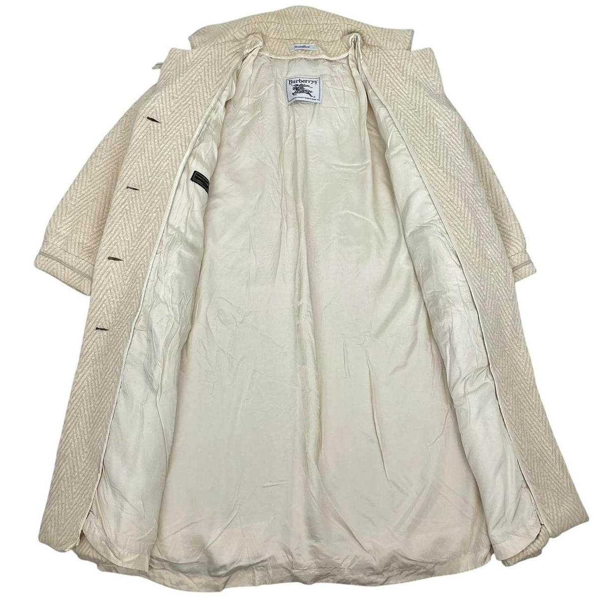 Vintage 80s Burberry Wool Coat Small