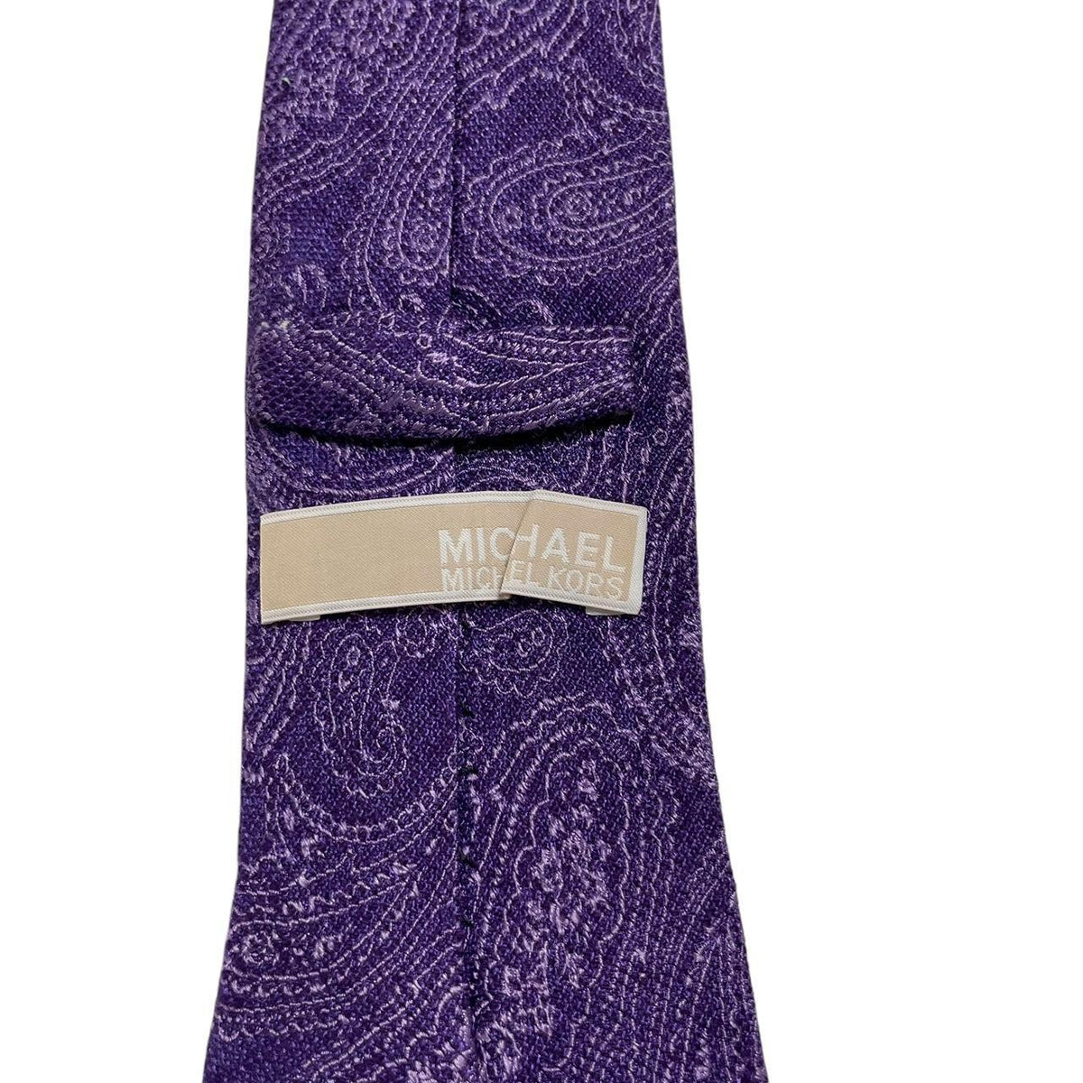 Michael Kors Paisley Pattern Silk/Wool Tie