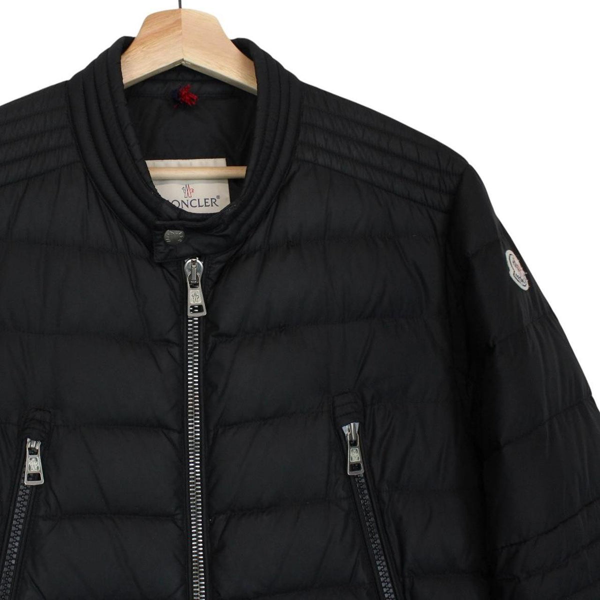 Moncler Amiot Biker Down Jacket Medium