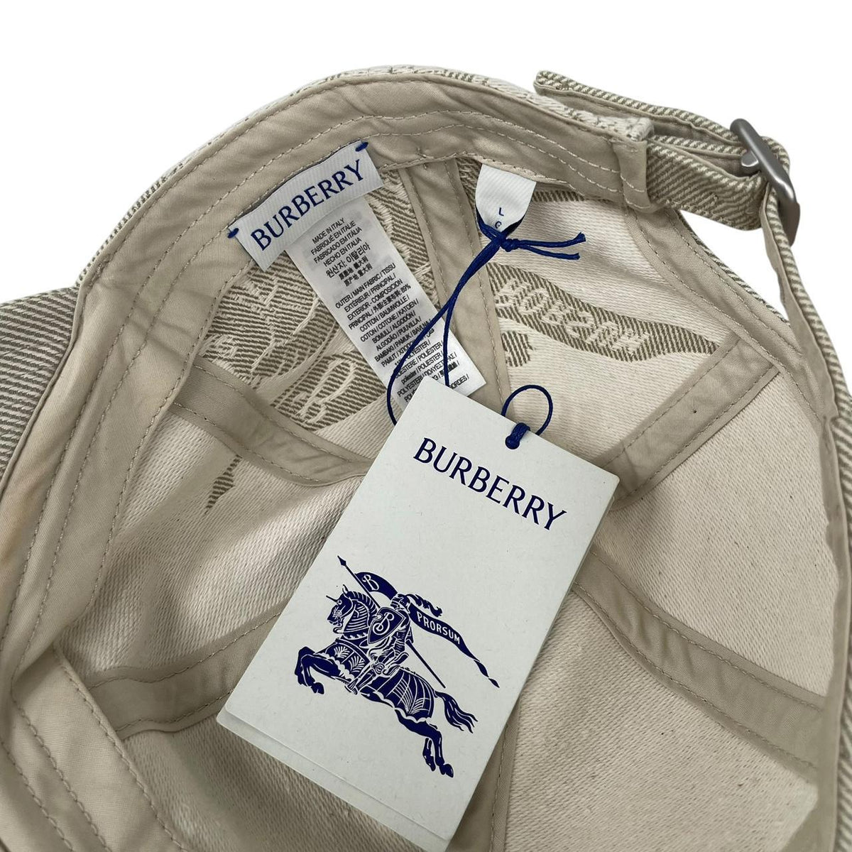 Burberry EKD Logo Embroidered Baseball Cap Large