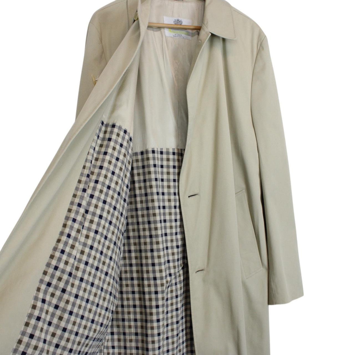 Vintage 80s Aquascutum Aqua 5 Trench Coat Medium