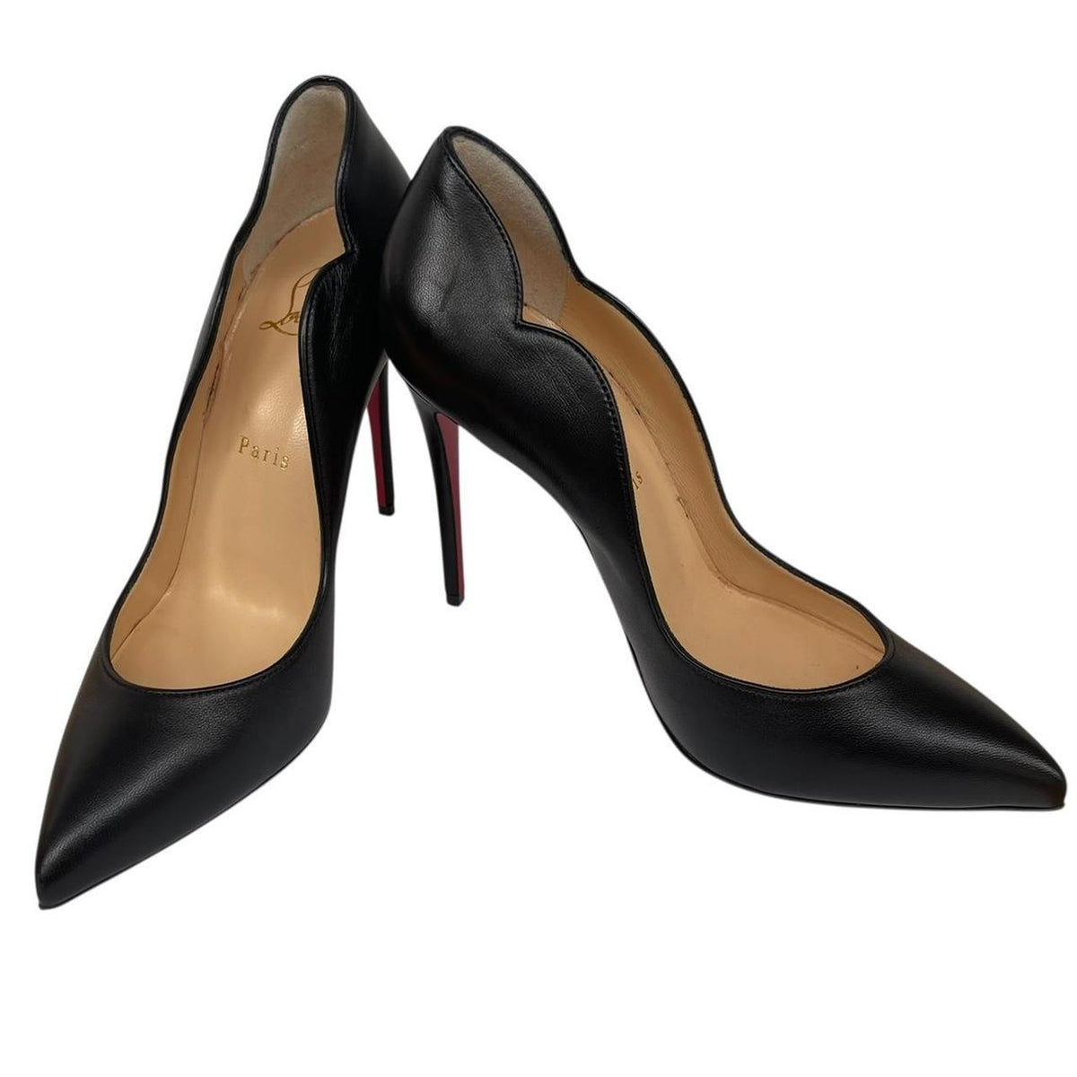Christian Louboutin Leather Hot Chick 100mm High Heels UK 4