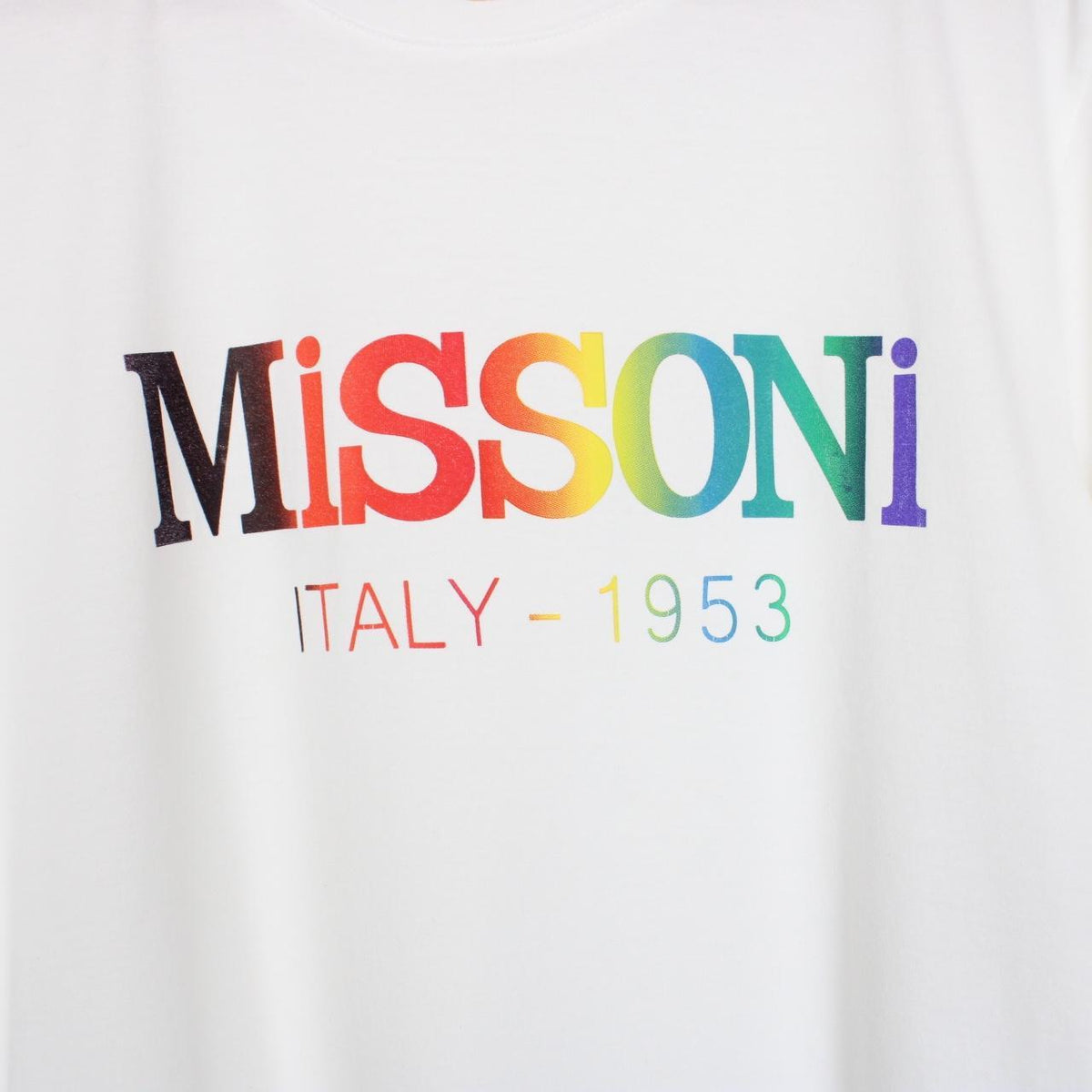 Missoni Logo Print Cotton T-Shirt Small