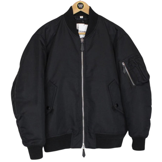 Burberry Logo Print Bomber Jacket Small