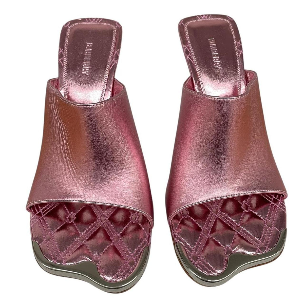 Burberry Leather Padded High Heels UK 5