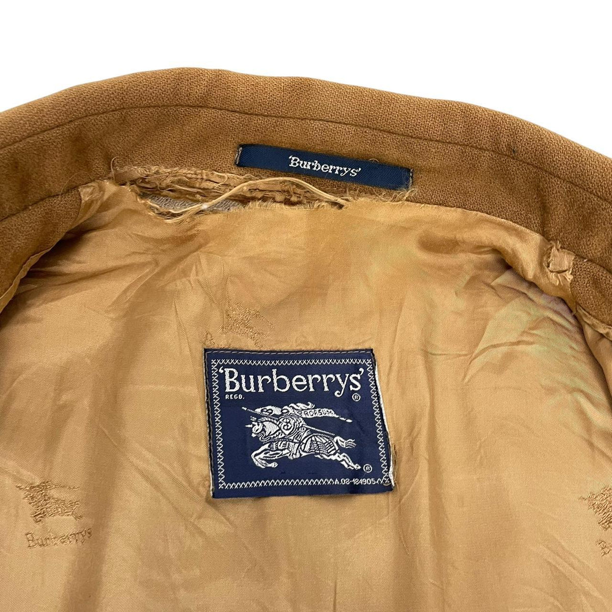 Vintage 80s Burberry Wool Overcoat Large