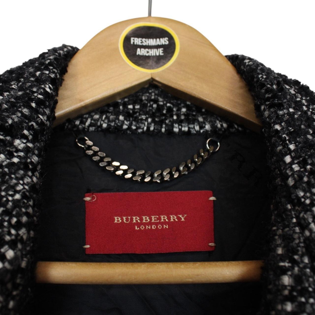 Vintage Burberry London Alpaca Wool Coat Large