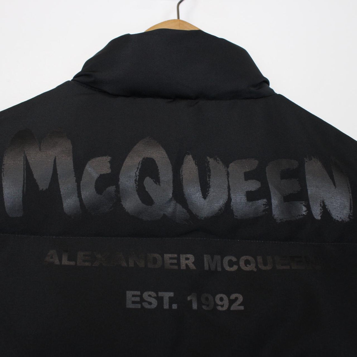 Alexander McQueen Graffiti Print Padded Gilet Medium