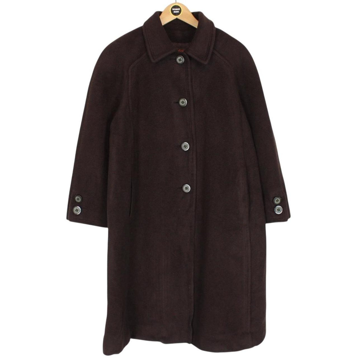 Vintage 90s Yves Saint Laurent Cashgora Wool Coat Large