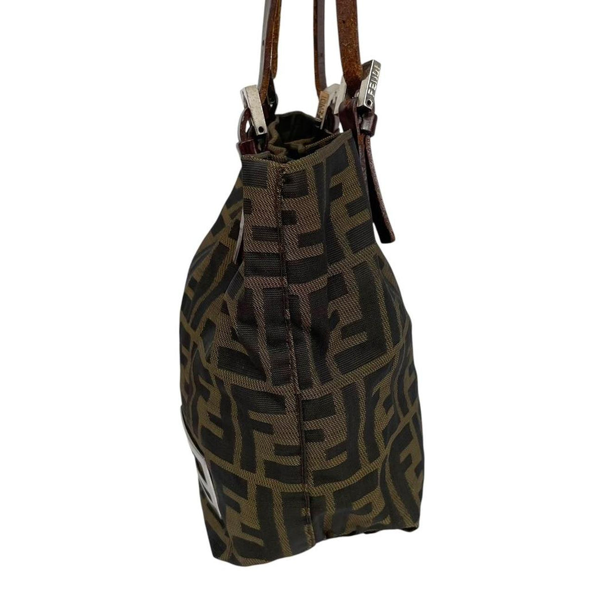 Pre-Loved Fendi Zucca Monogram Canvas Mini Tote Bag