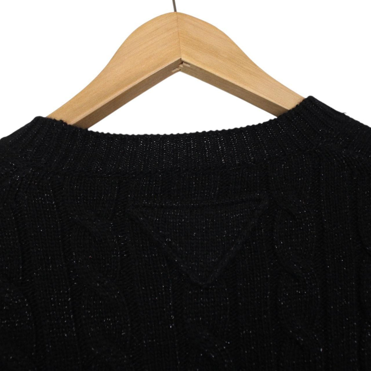 Prada Cashmere Wool Blend Cable Knit Jumper Medium