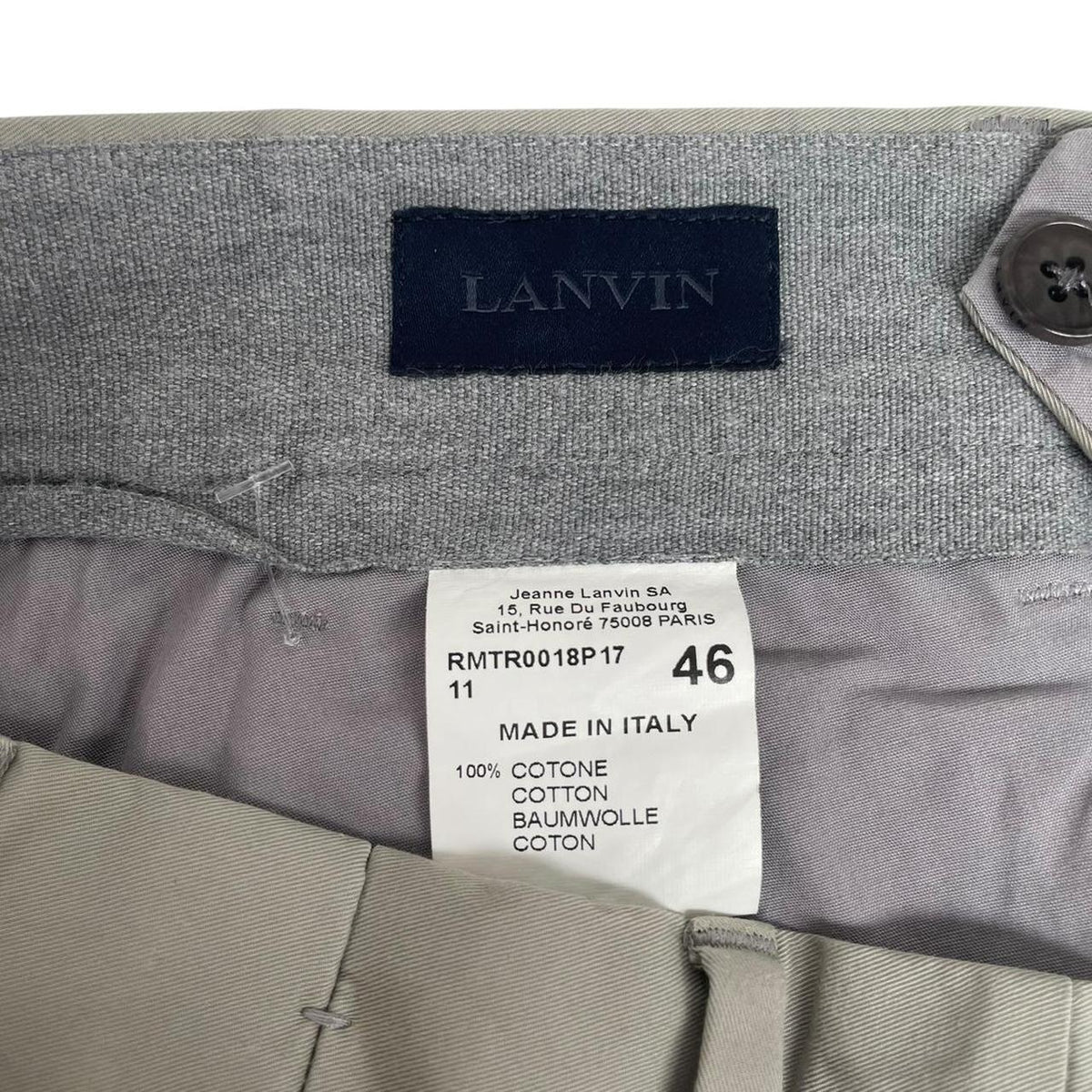 Lanvin Slim Fit Trousers Small