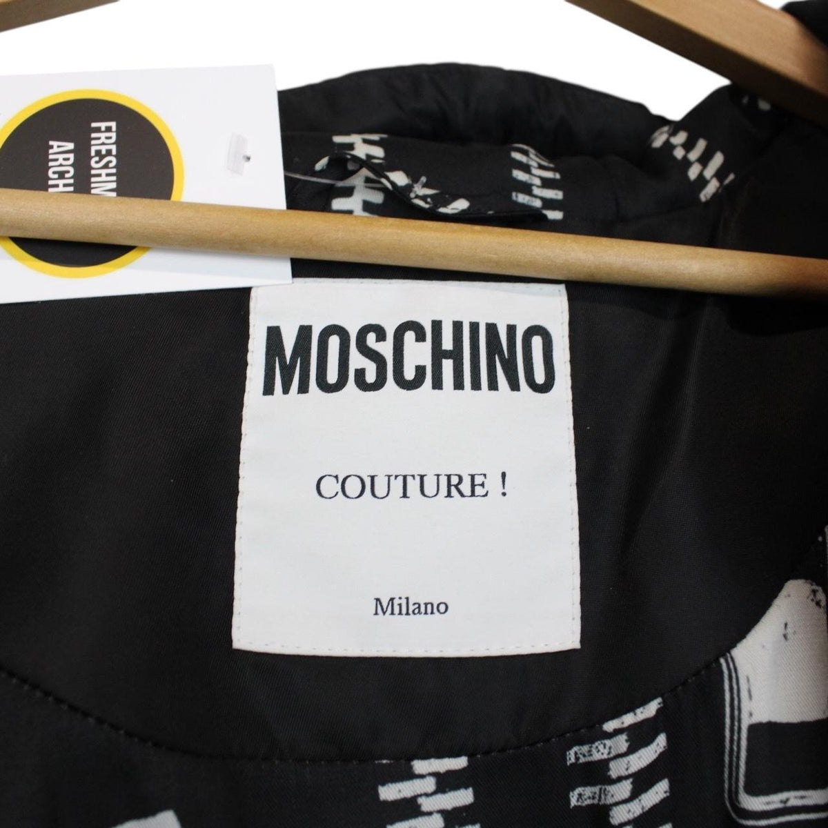 Moschino Logo Nylon Puffer Jacket Large