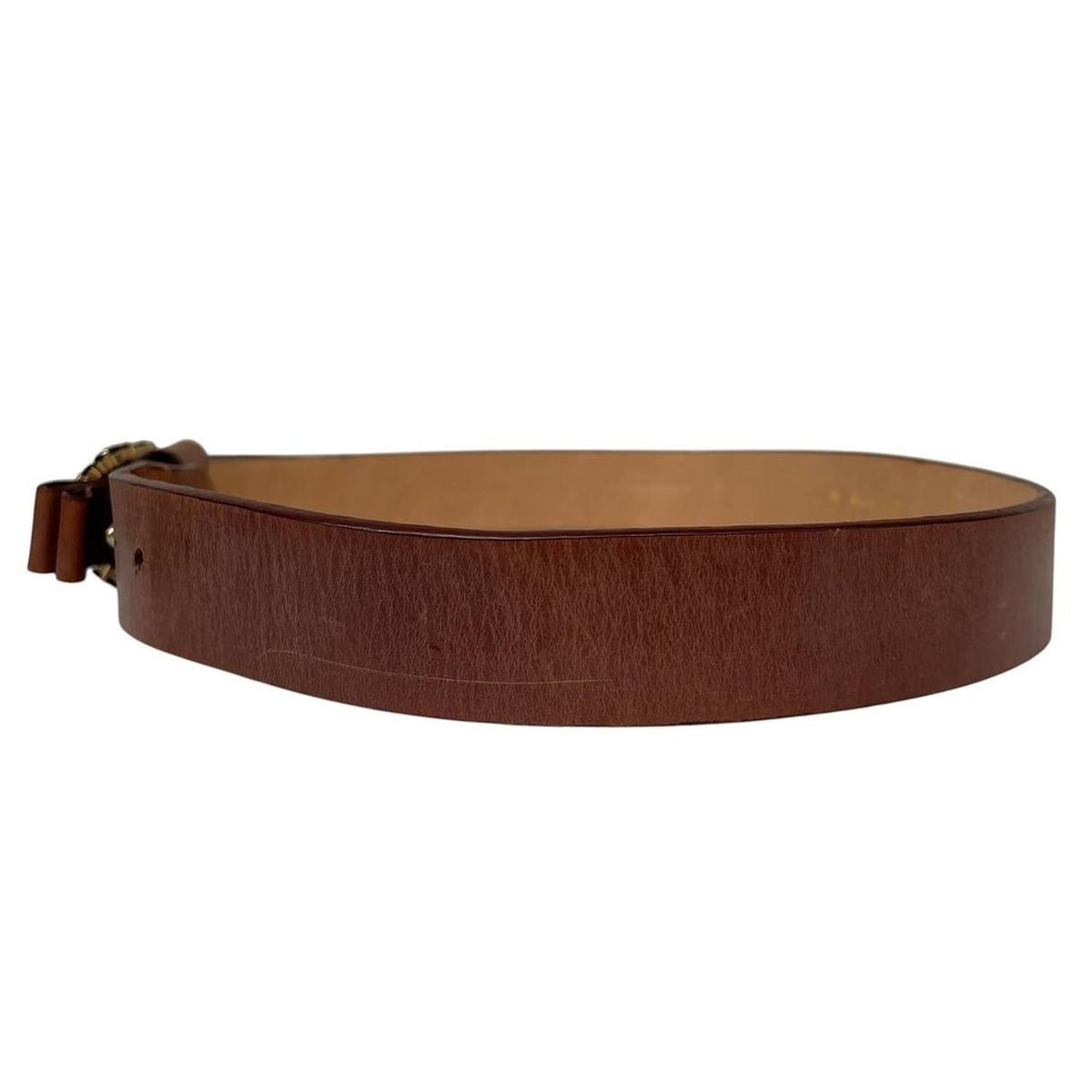 Paul Smith Italian Leather Belt with Jewelled Buckle