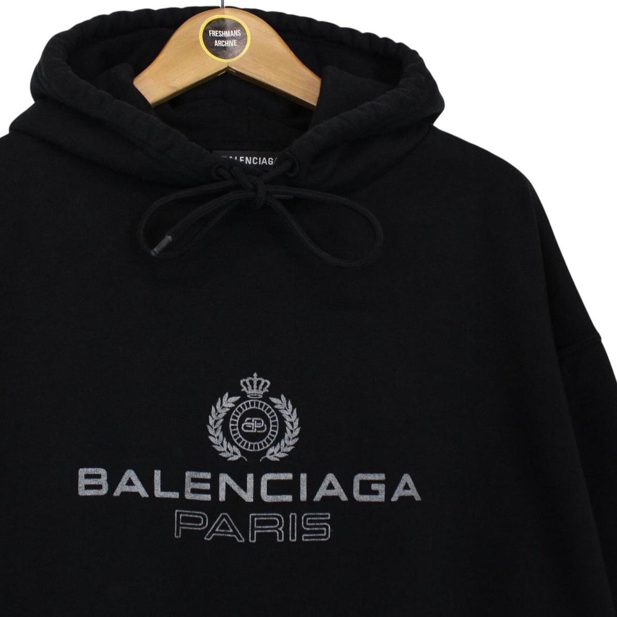 Balenciaga Logo Print Hoodie Small