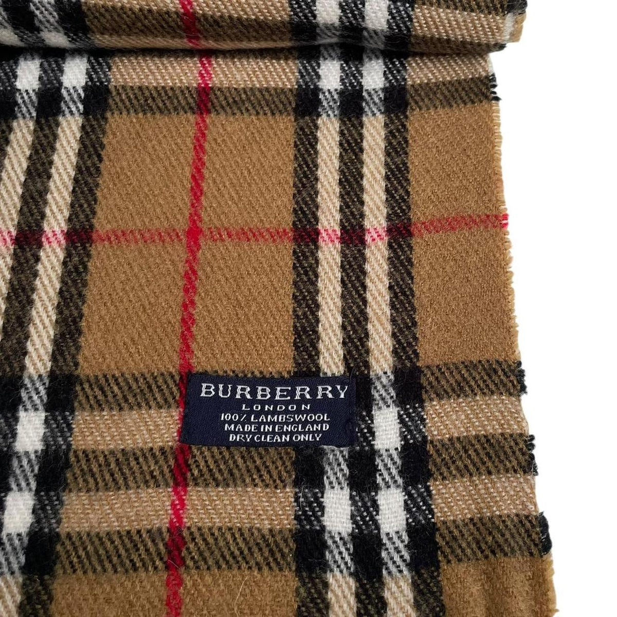 Vintage 90s Burberry Lambswool Scarf
