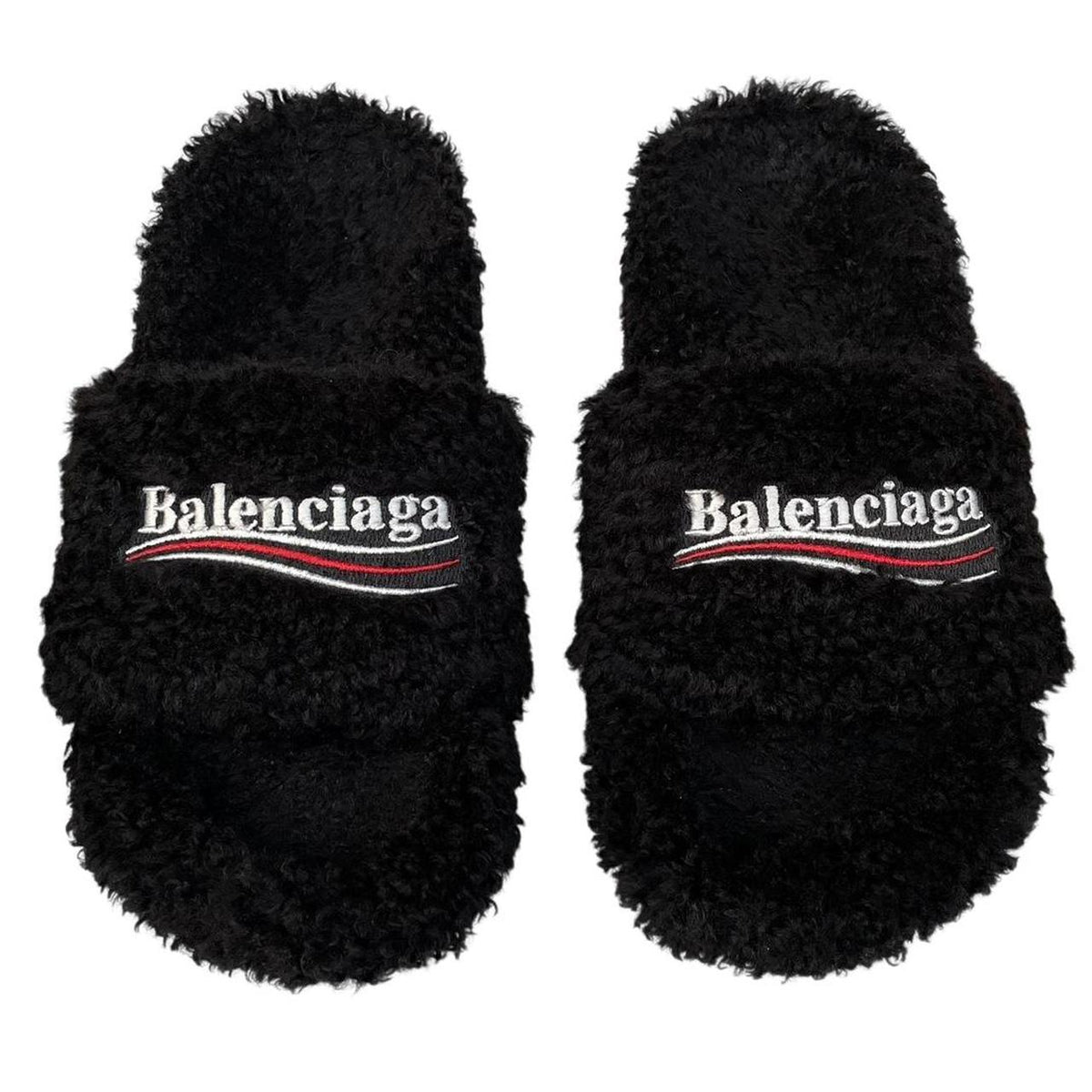 Balenciaga Furry High Heels Slides UK 5