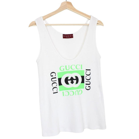 Gucci Logo Print Vest Tank Top Medium