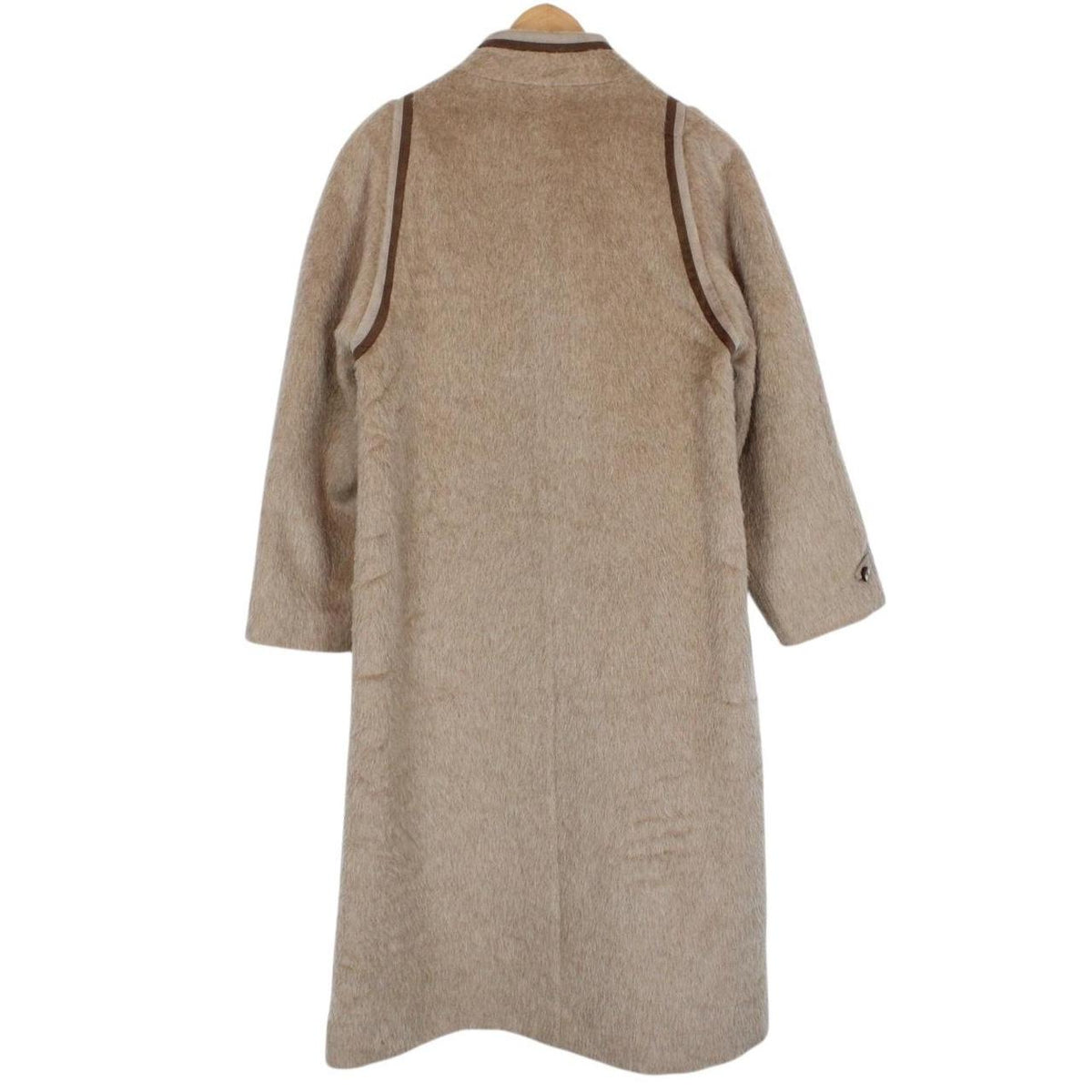Vintage 80s Burberry Llama Wool Coat Medium