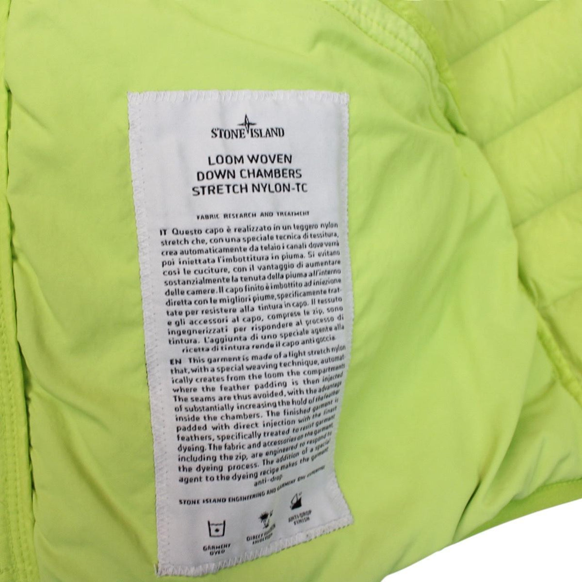 Stone Island AW 2019 Loom Woven Chambers Down Gilet XL