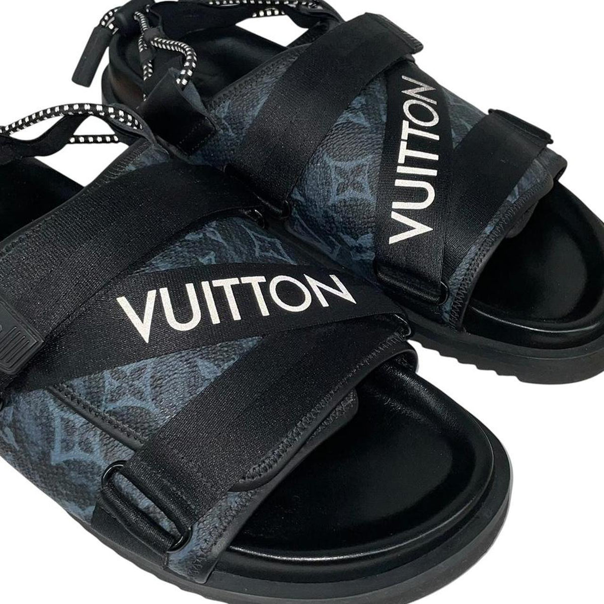 Louis Vuitton Monogram Leather Honolulu Sandals UK 11