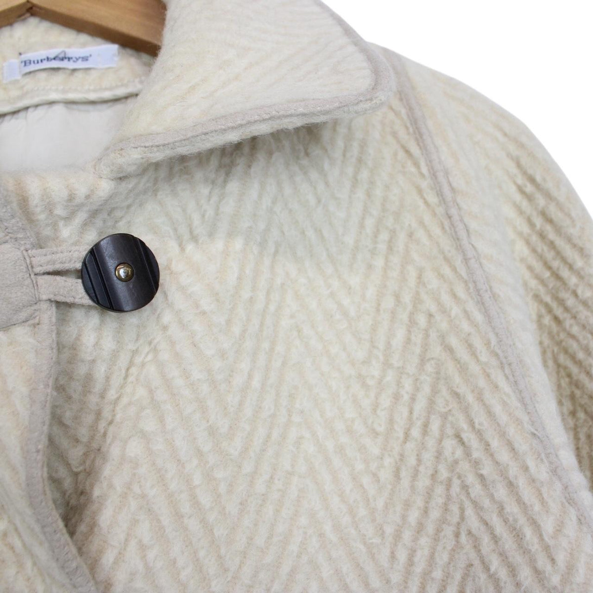 Vintage 80s Burberry Wool Coat Small