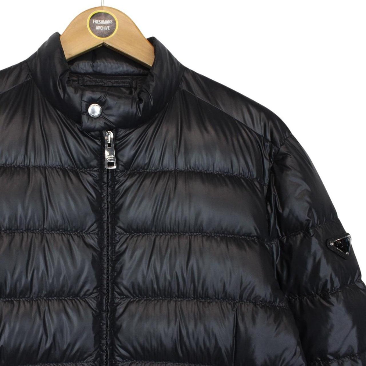 Prada Plaque Down Puffer Jacket Small