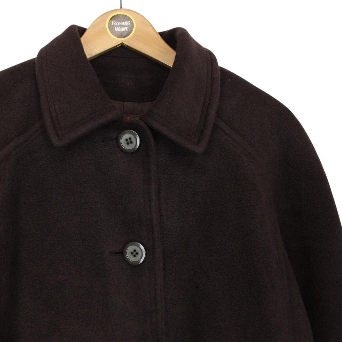 Vintage 90s Yves Saint Laurent Cashgora Wool Coat Large