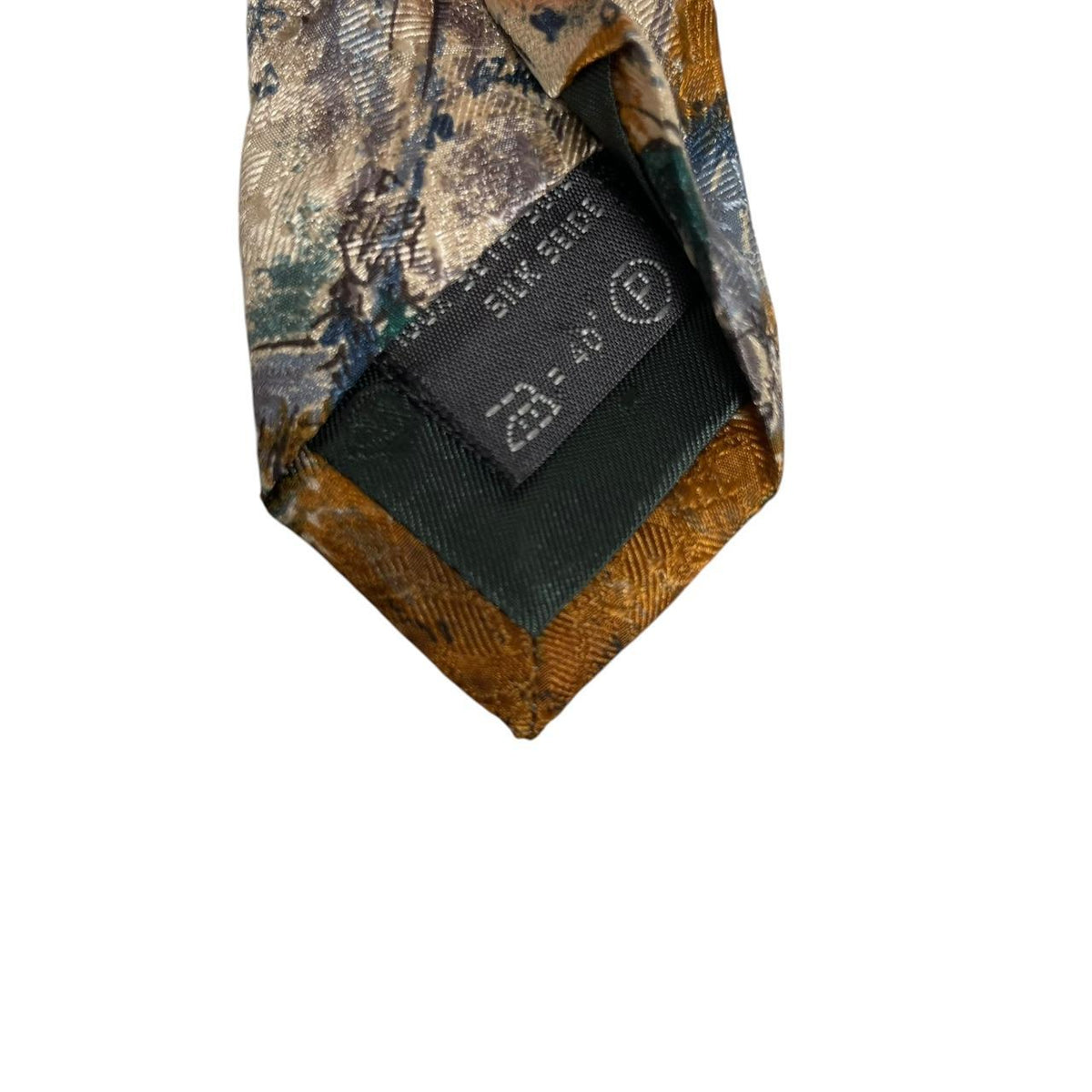 Ermenegildo Zegna Boat Print Silk Tie