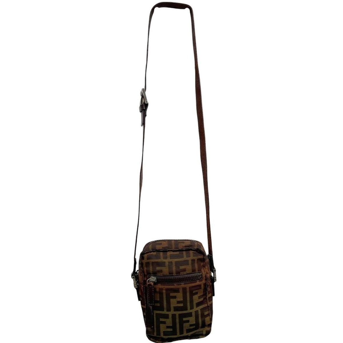 Pre-Loved Fendi Monogram Canvas Mini Crossbody Bag