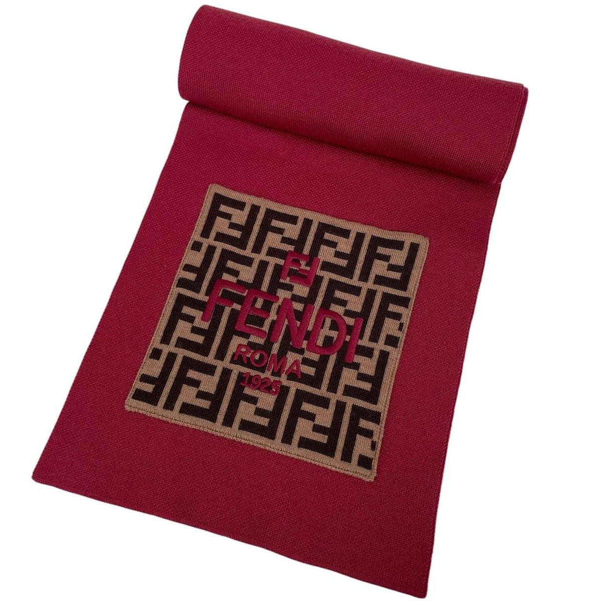 Fendi FF Zucca Monogram Virgin Wool Scarf