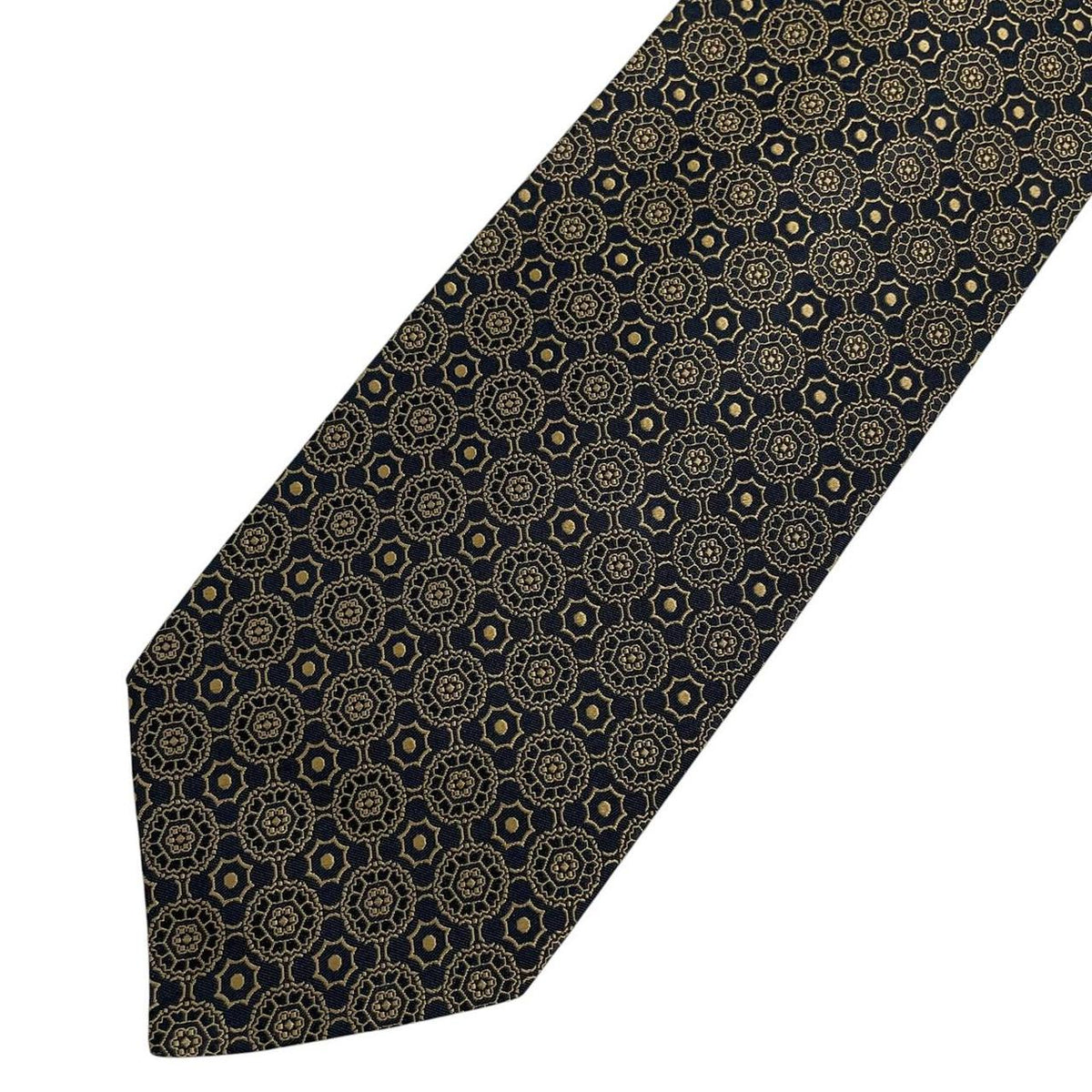 Vintage Polo Ralph Lauren Geometric Print Silk Tie