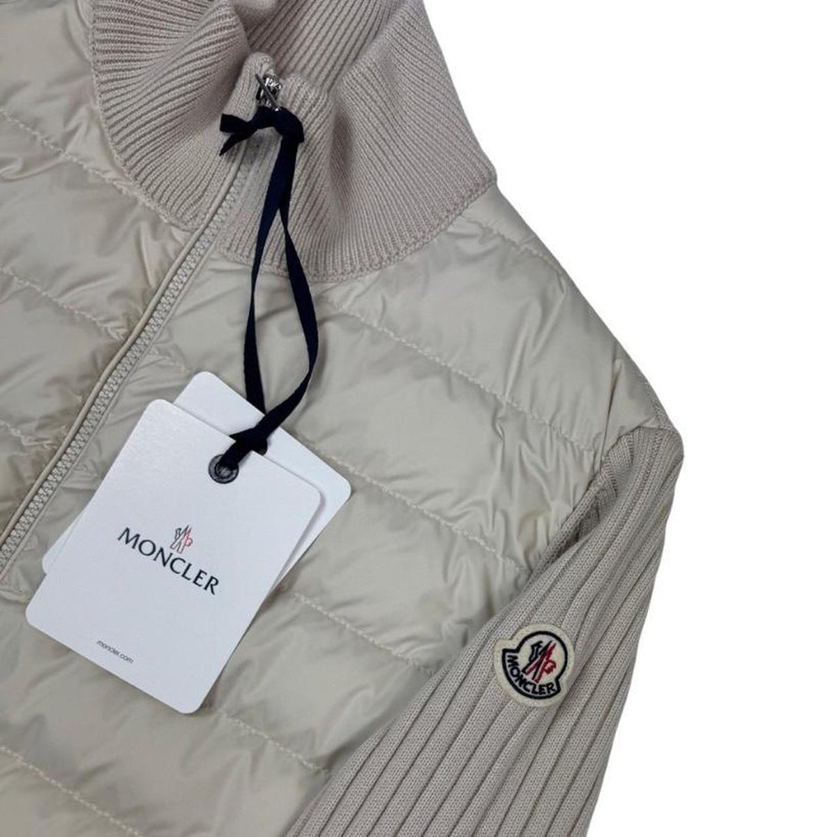 Moncler Down Tricot Cardigan Jacket Medium