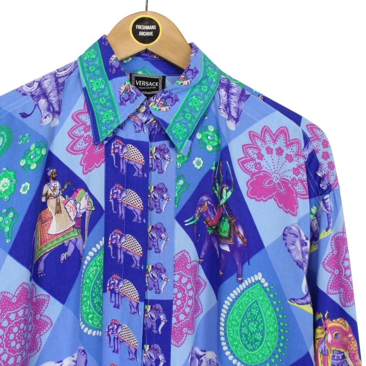 Vintage Versace Jeans Couture Elephant Shirt Large