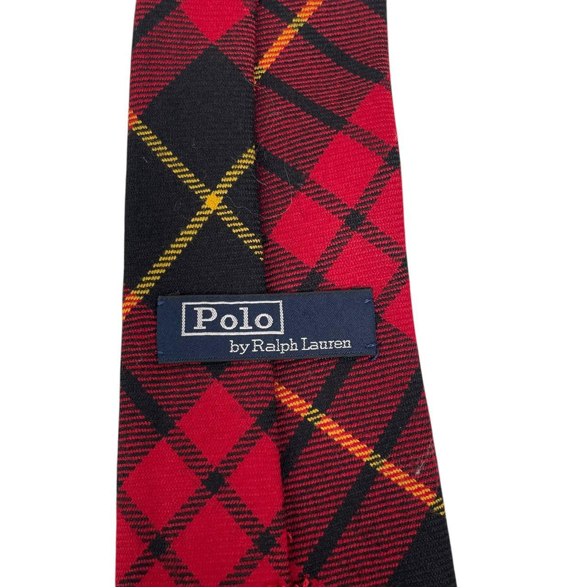 Vintage Polo Ralph Lauren Tartan Check Wool Tie