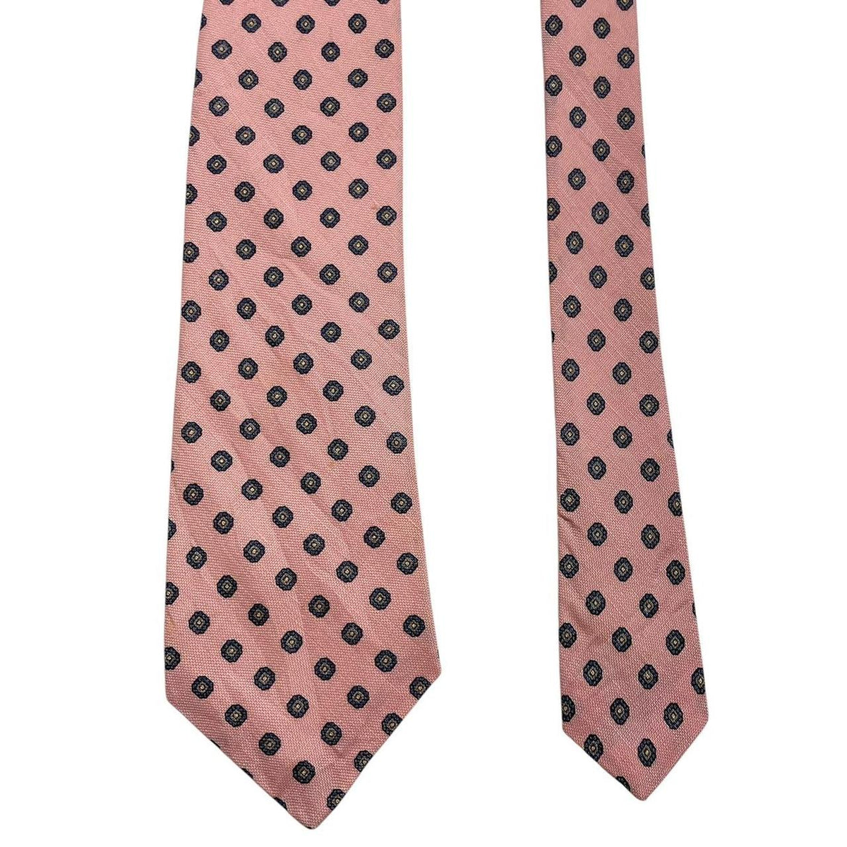 Vintage Lanvin Geometric Print Silk Tie