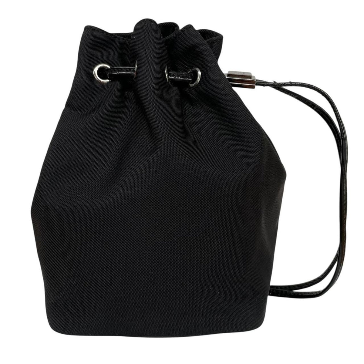Gucci Nylon Canvas Drawstring Clutch Bag