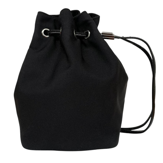 Gucci Nylon Canvas Drawstring Clutch Bag