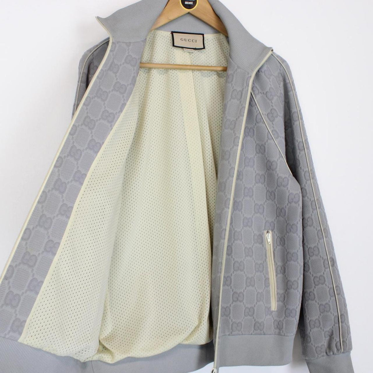 Gucci GG Jacquard Monogram Track Jacket Large
