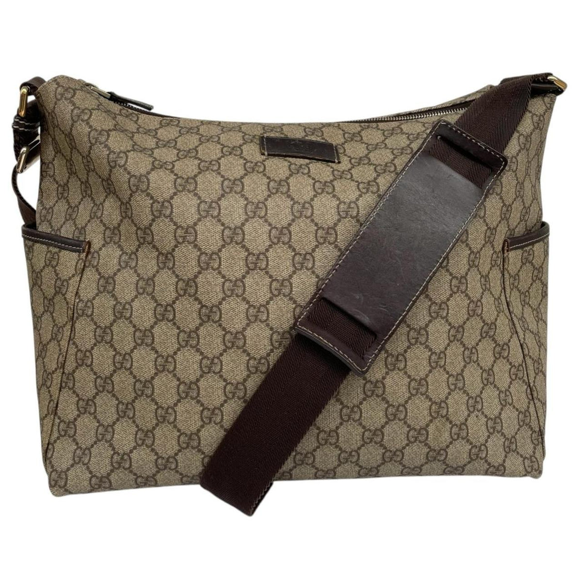 Pre-Loved Gucci Supreme GG Monogram Diaper Changing Shoulder Bag