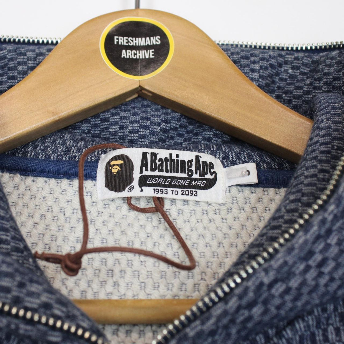 Bape Blue WGM Shark Hoodie Small