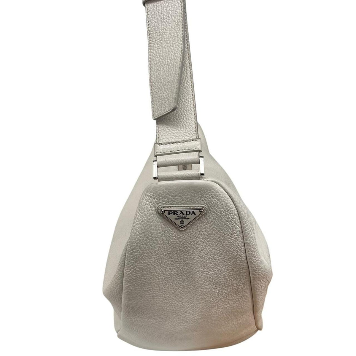 Prada Saffiano Leather Large Triangle Shoulder Bag