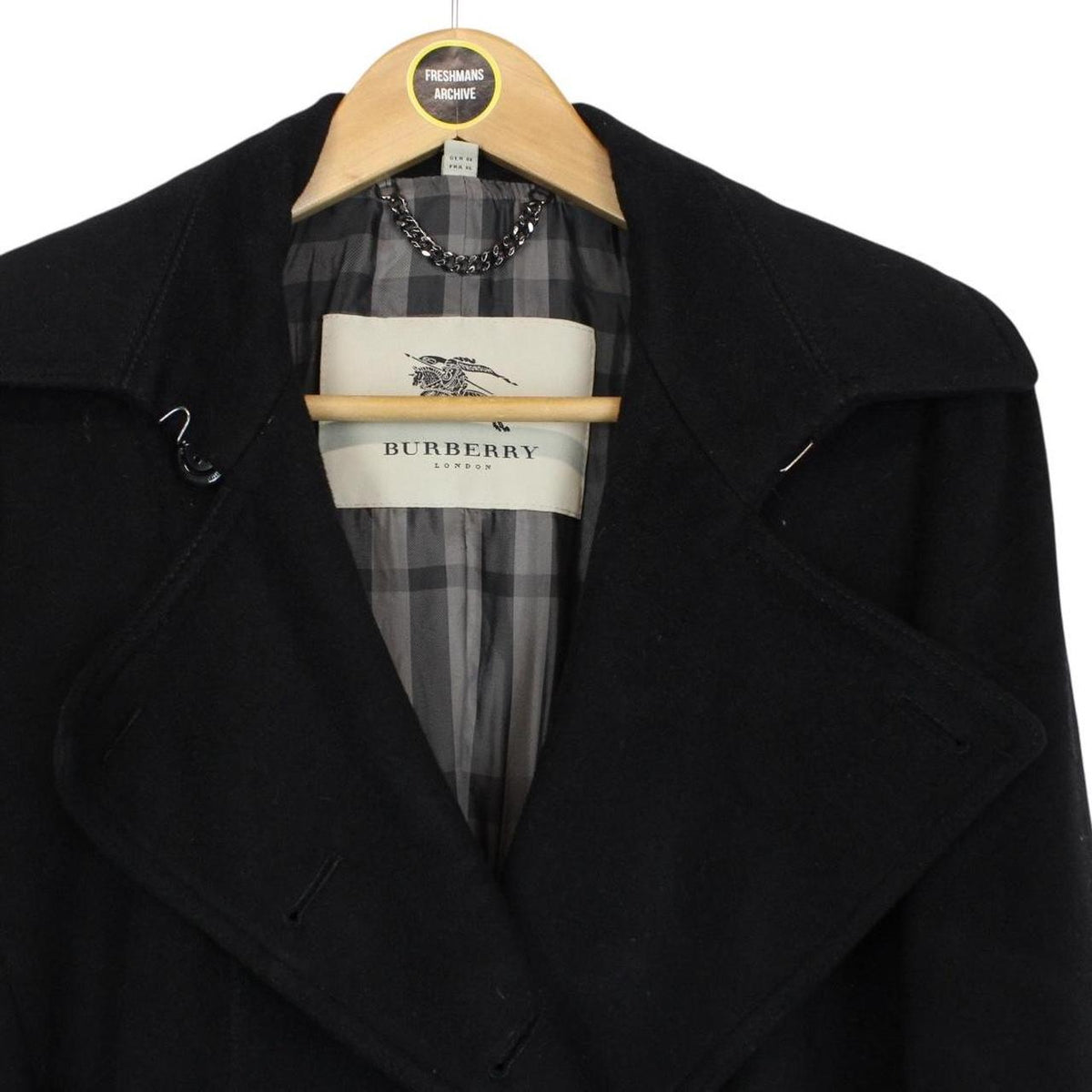 Burberry Belted Cashmere Wool Trench Coat XL