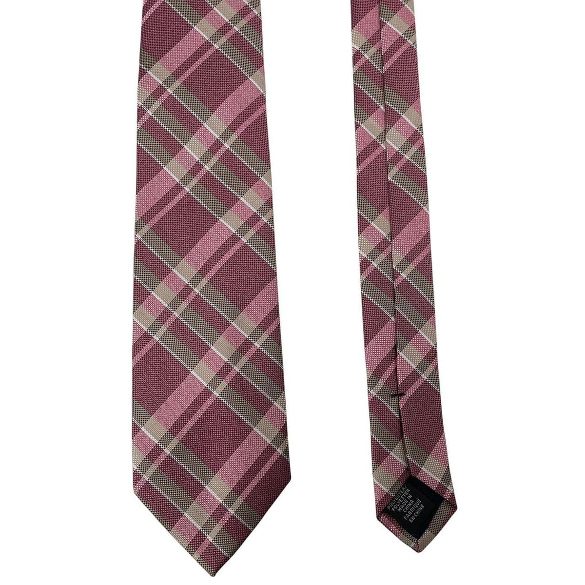 Michael Kors Check Pattern Polyester Tie