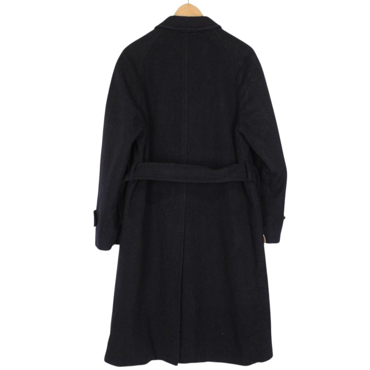 Vintage 90s Burberry Wool Belted Coat Medium