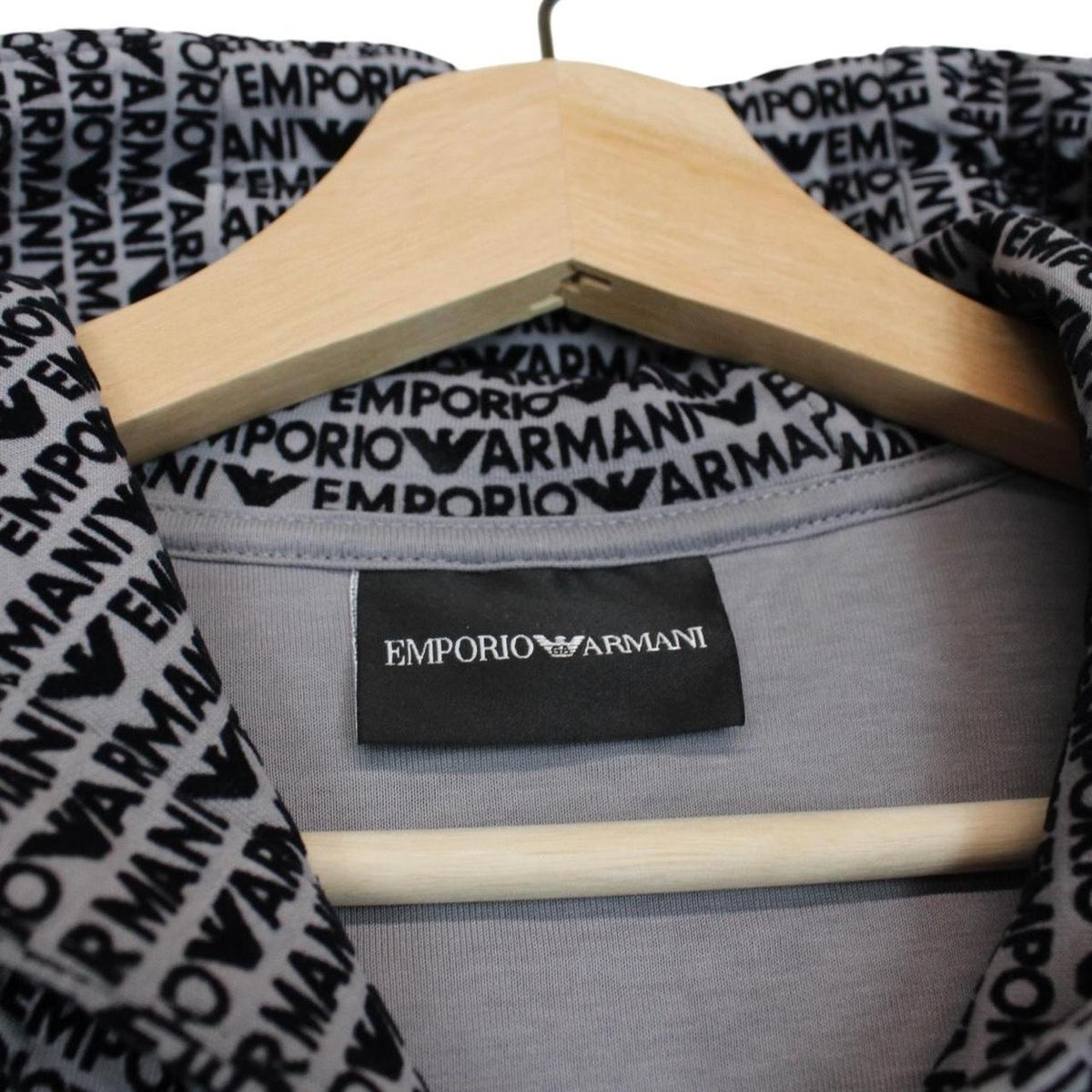 Emporio Armani Logo Print Hoodie Small